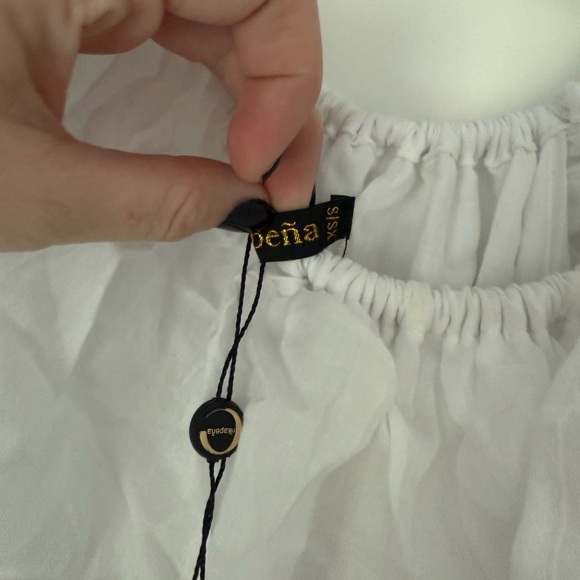 Erika Pena Off the Shoulder White Maxi Dress - Picture 2 of 4